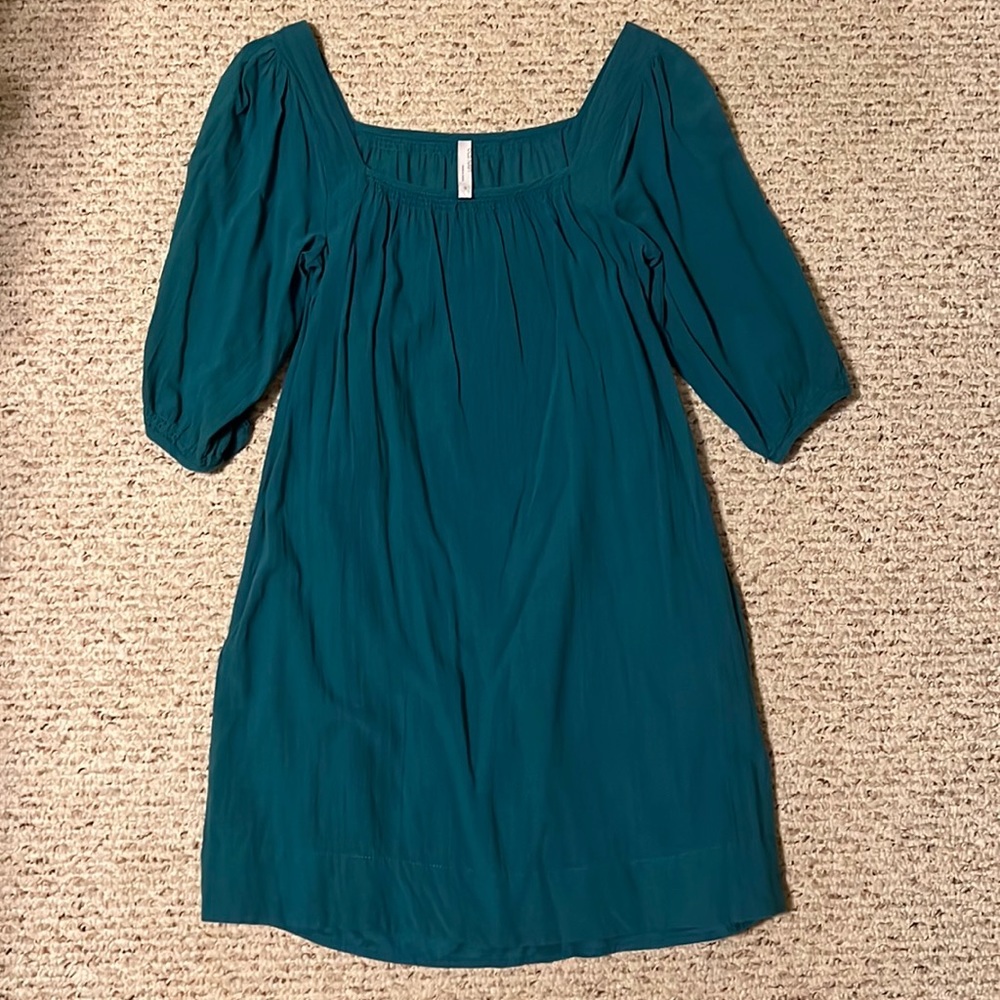 Old navy green 3/4 sleeve lined dress size small